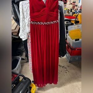 Strapless Red Dress